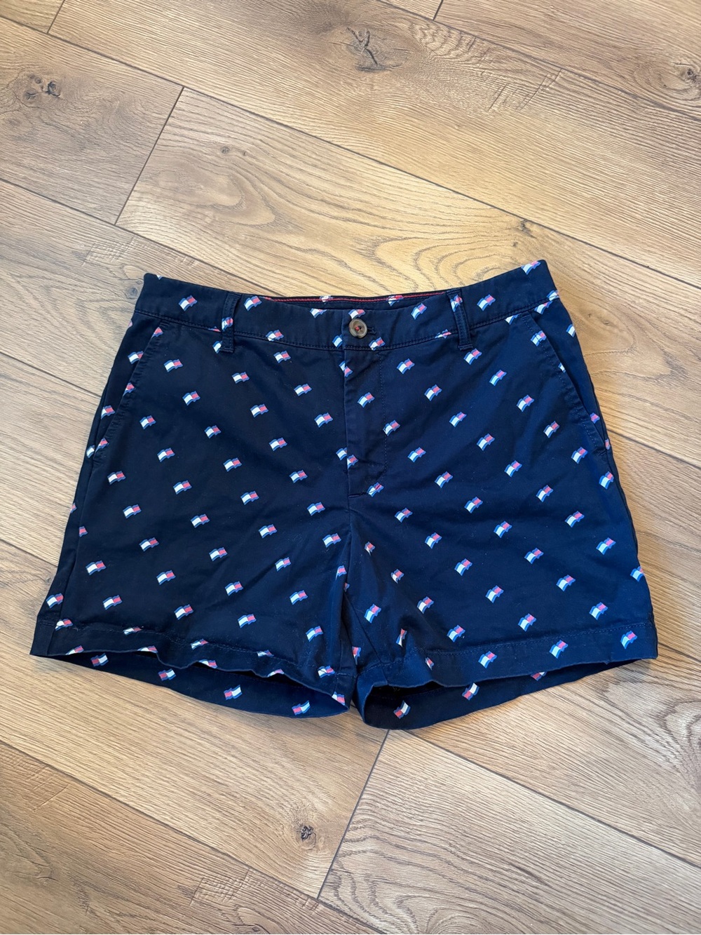 Tommy Hilfiger Navy Flag Print Women's Shorts